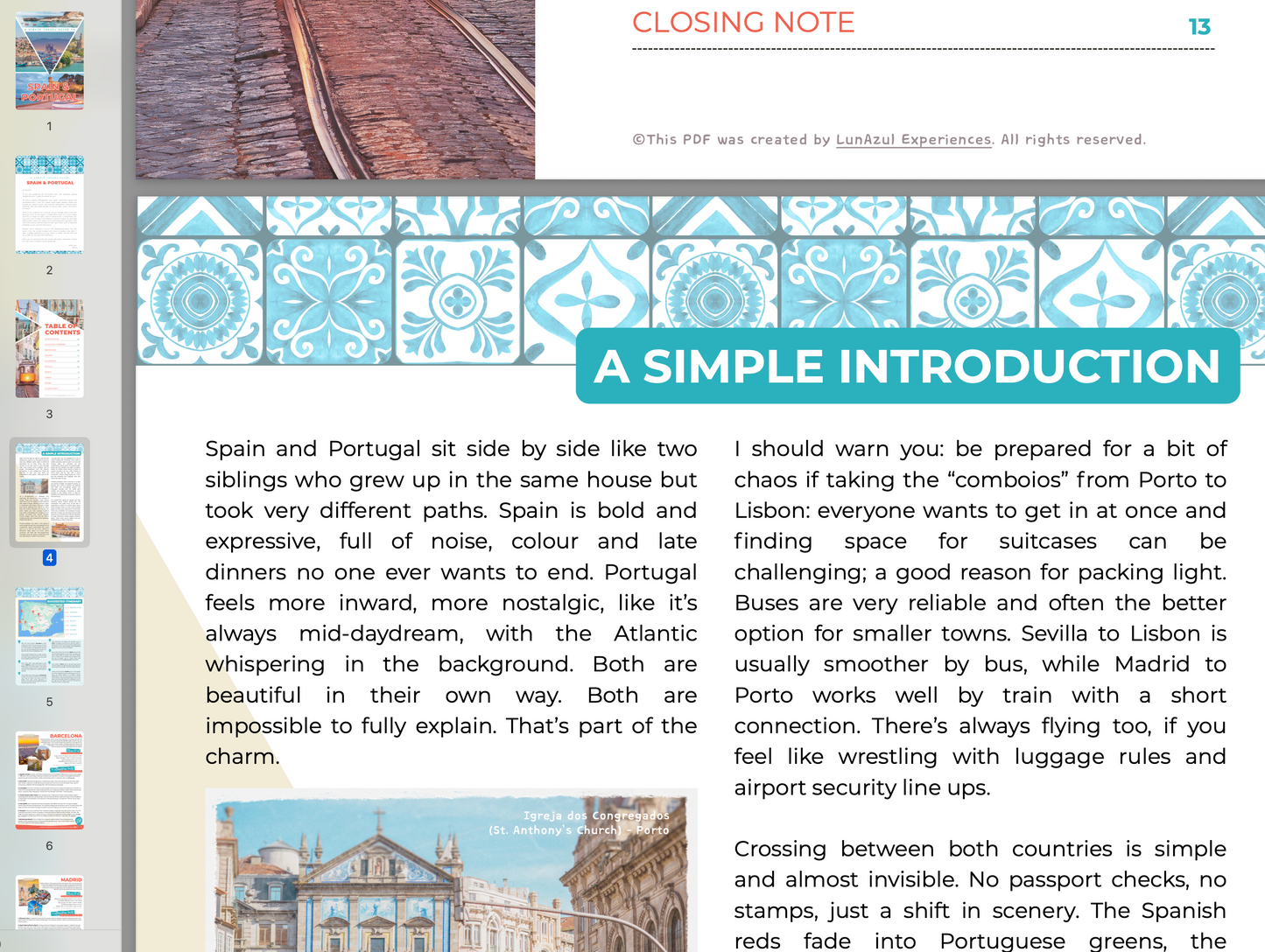 SIMPLE TRAVEL GUIDE TO SPAIN & PORTUGAL